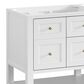 James Martin Vanities Breckenridge 60" Double Bathroom Vanity Cabinet in Bright White, , large