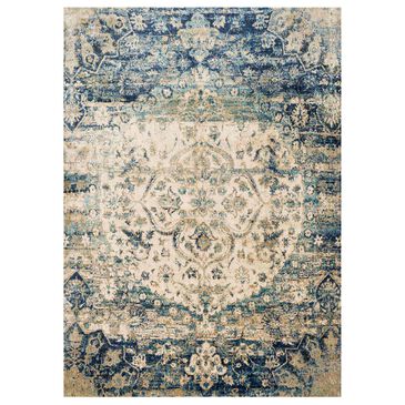 Loloi Anastasia 12" x 15" Blue and Ivory Area Rug, , large