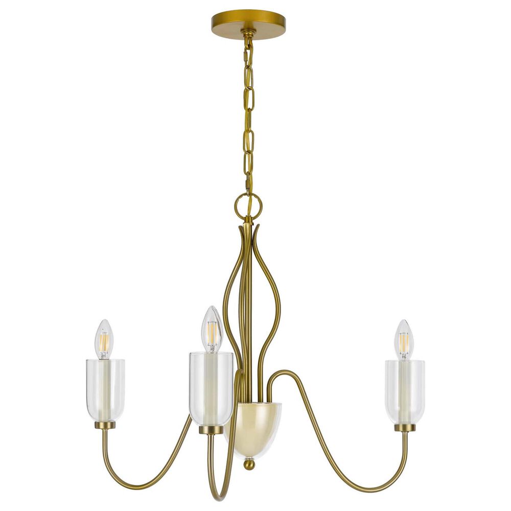 Cal Lighting Kalamaria 5-Light Chandelier in Antique Brass, , large