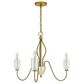 Cal Lighting Kalamaria 5-Light Chandelier in Antique Brass, , large