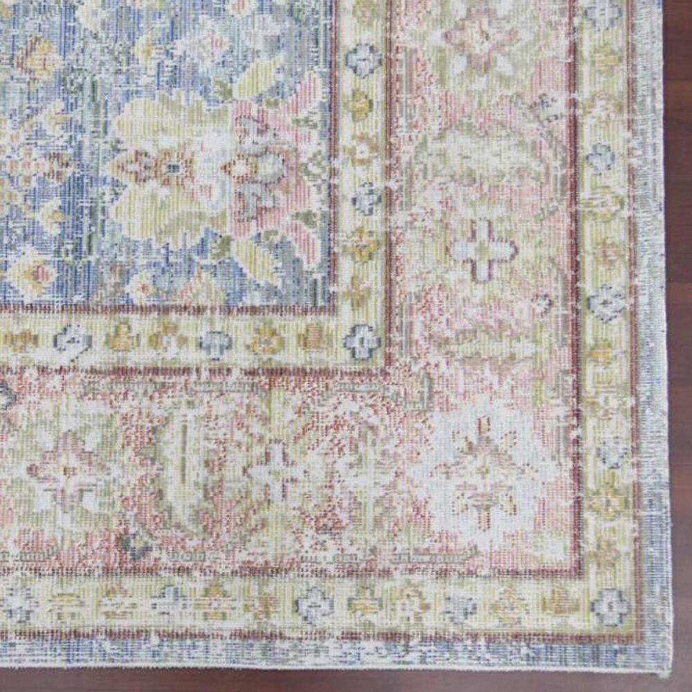 Amer Rugs Century 2&#39; x 3&#39; Navy and Pink Area Rug, , large