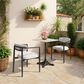 Zuo Modern Alfresco 24" Square Dining Table in Black and Gray - Table Only, , large