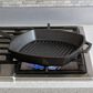 Lodge 10.5" Square Cast Iron Grill Pan in Black, , large