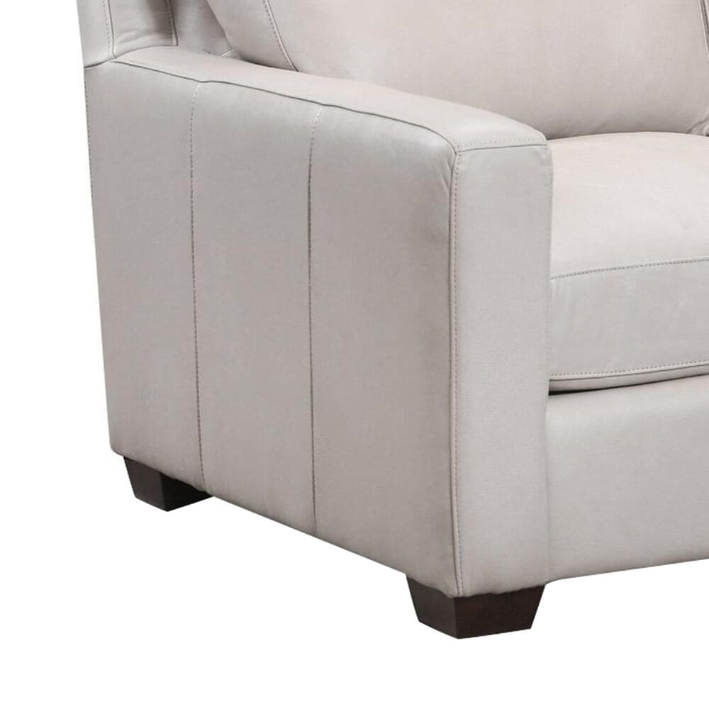 USA Premium Leather Stationary Sofa in Pebble Bone, , large