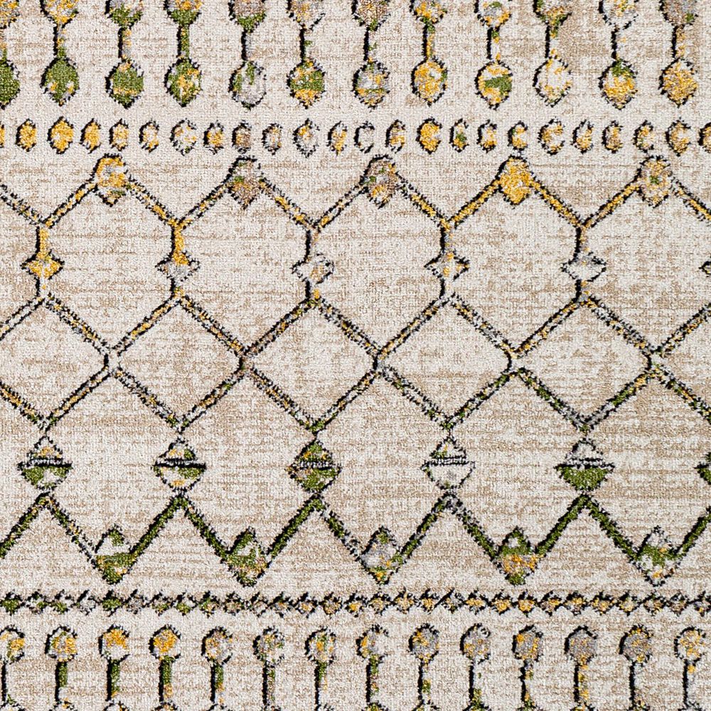 Surya Lavadora 6&#39;7&quot; x 9&#39; Sage, Mustard, Black, Gray and Light Beige Area Rug, , large