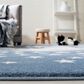 Safavieh Carousel 4" x 6" Light Blue and Grey Kids Area Rug, , large