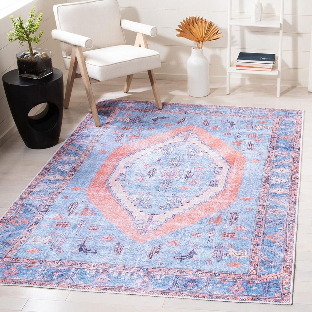 Safavieh Serapi 4&#39; x 6&#39; Light Blue and Beige Area Rug, , large