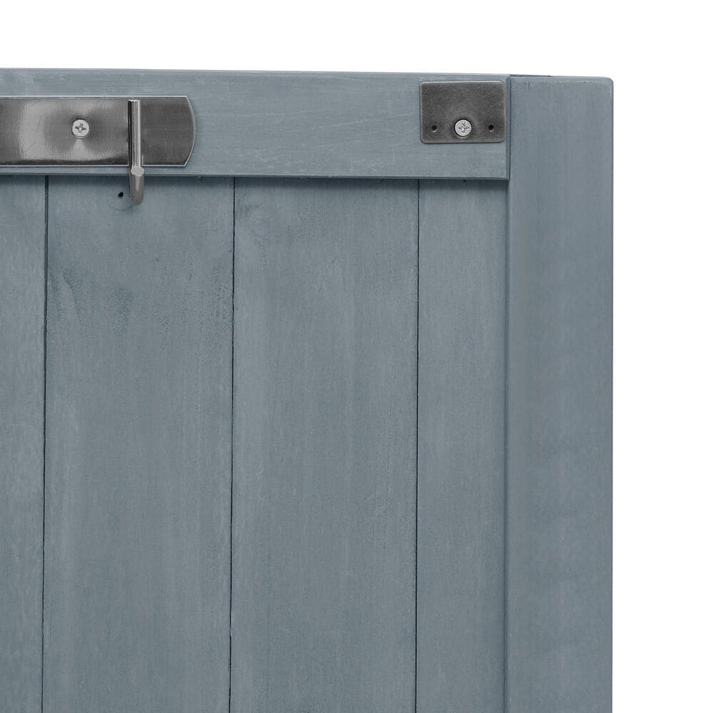 HOMLUX 53" Outdoor Kitchen Island in Grey Blue and Stainless Steel, , large
