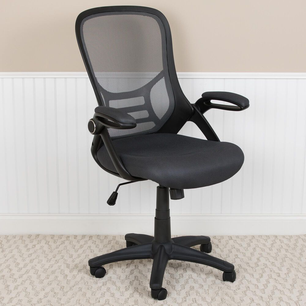 Flash Furniture 44" Swivel Office Chair in Gray, , large