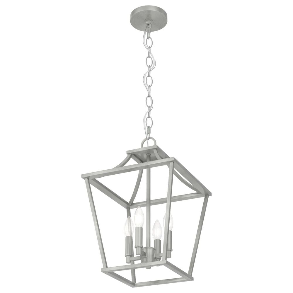 Hunter Laurel Ridge 12&quot; 4-Light Lantern Pendant in Brushed Nickel, , large