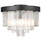 Golden Lighting Ciara 3-Light Flush Mount in Matte Black, , large