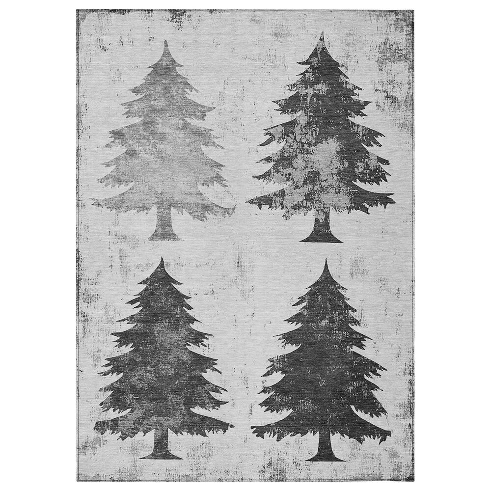 Dalyn Rug Company Wonderland WN19 5" x 7"6" Gray Indoor/Outdoor Area Rug, , large