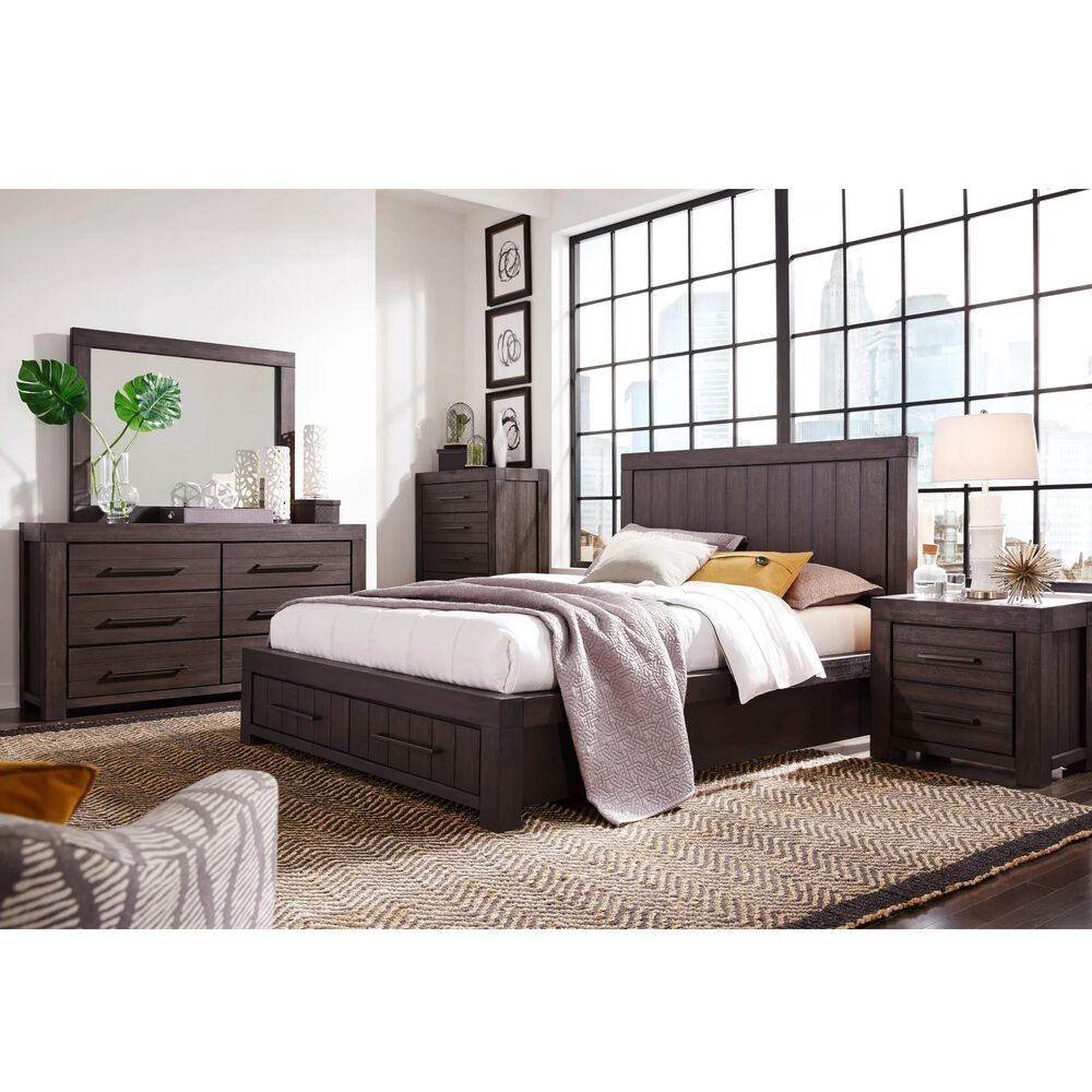Urban Home Heath 4-Piece King Storage Bedroom Set in Brown, , large