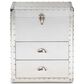 Baxton Studio Serge 2-Drawer Accent Storage Cabinet in Silver, , large