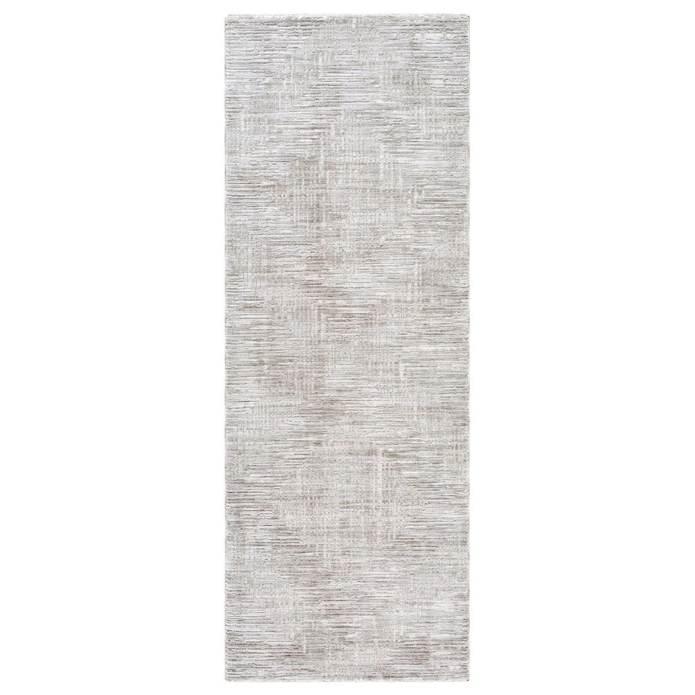 Surya Masterpiece Light Sage, Medium Gray and Cream 2&#39;7&quot; x 7&#39;3&quot; Runner, , large