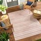 Surya Eagean EAG-2423 Rust, Ivory, Dusty Pink and Dusty Coral 5"3" x 7"7" Indoor/Outdoor Area Rug, , large