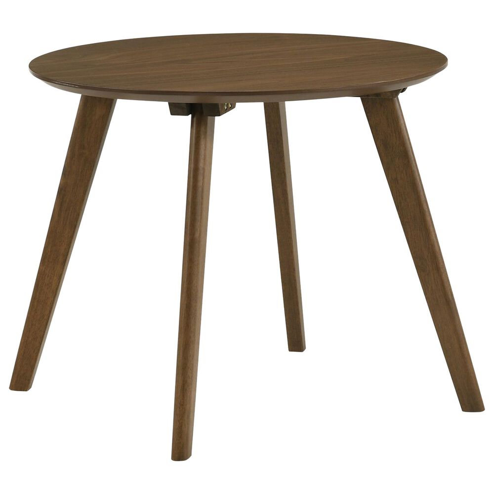 Mayberry Hill Razor 24" Round End Table in Walnut, , large