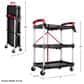 Timberlake Pack-N-Roll Folding Collapsible Service Cart in Black, , large
