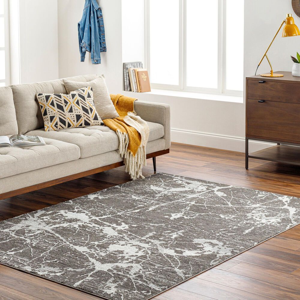 Surya Alder 8&#39;11&quot; x 12&#39; Gray, Tan, Charcoal, Ivory, Cream and Taupe Area Rug, , large