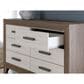 Ashley Sharnari 3-Piece Queen Bedroom Set in Warm Gray, Brown and Antique White Laminate, , large