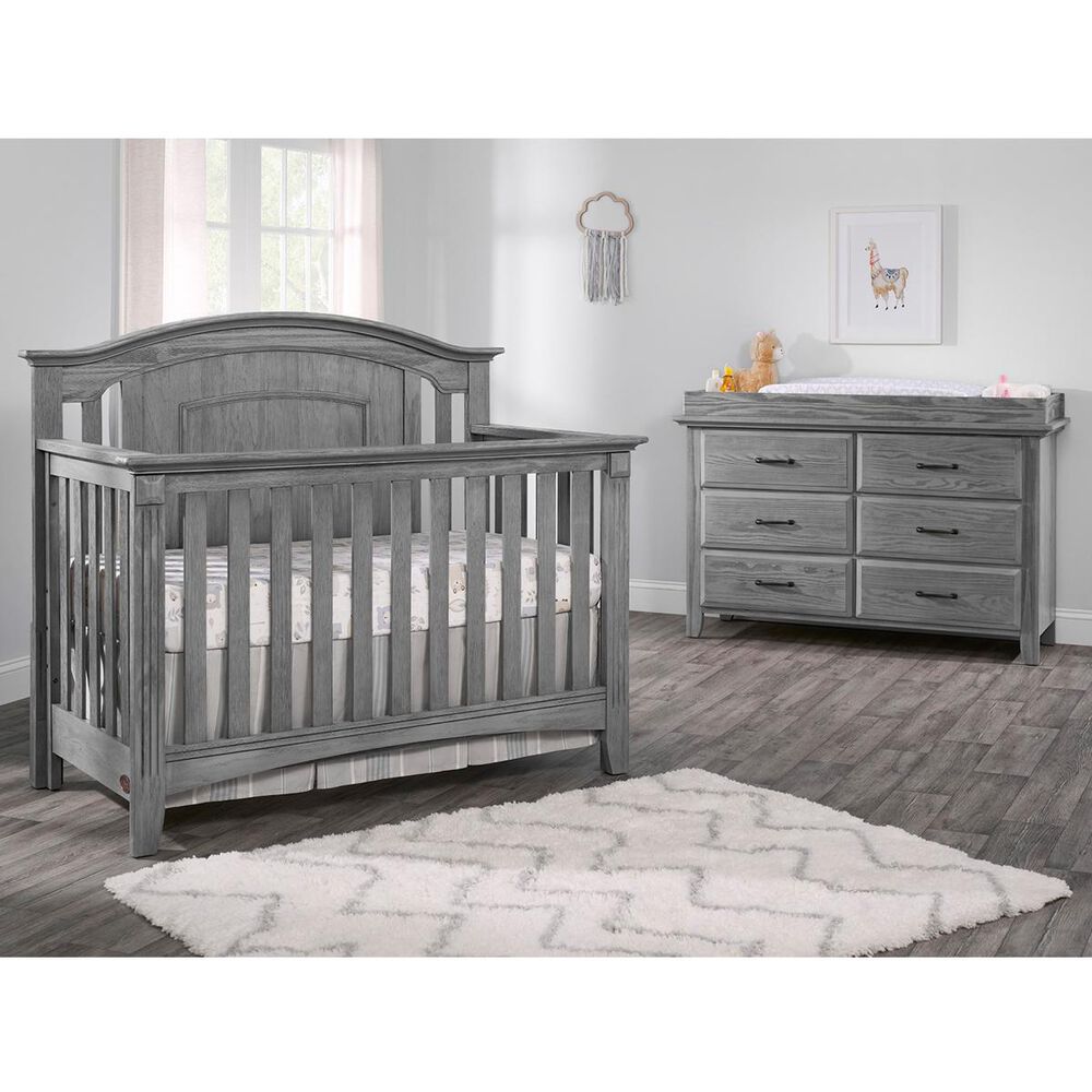 Oxford Village Willowbrook 3 Piece Nursery Set in Graphite Gray, , large
