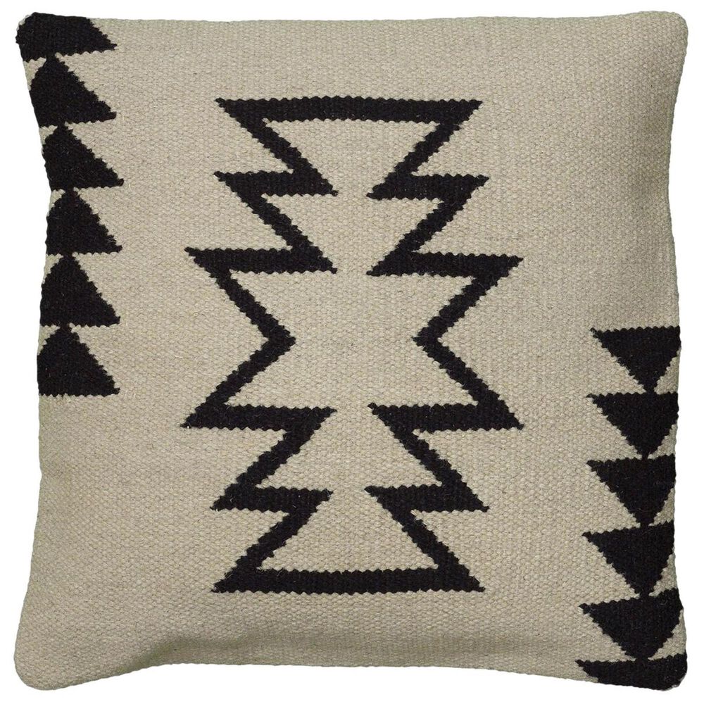 Rizzy Home 18" x 18" Pillow Cover in Black and Natural, , large
