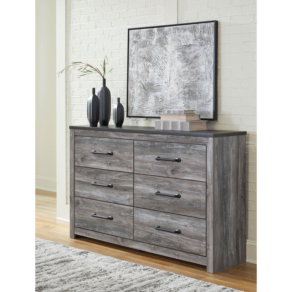 Ashley Bronyan 6-Drawer Dresser in Dark Gray, , large