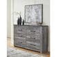 Ashley Bronyan 6-Drawer Dresser in Dark Gray, , large