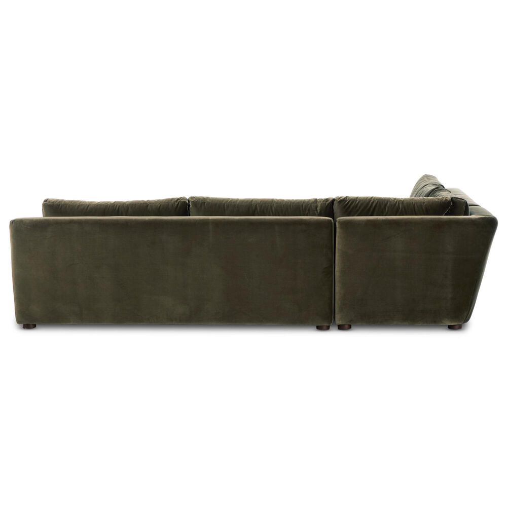 Four Hands Yelena 3-Piece Sectional in Surrey Olive-Aged Sienna, , large