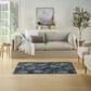 Nourison Garden Oasis GOA03 Navy 3" x 5" Indoor/Outdoor Area Rug, , large