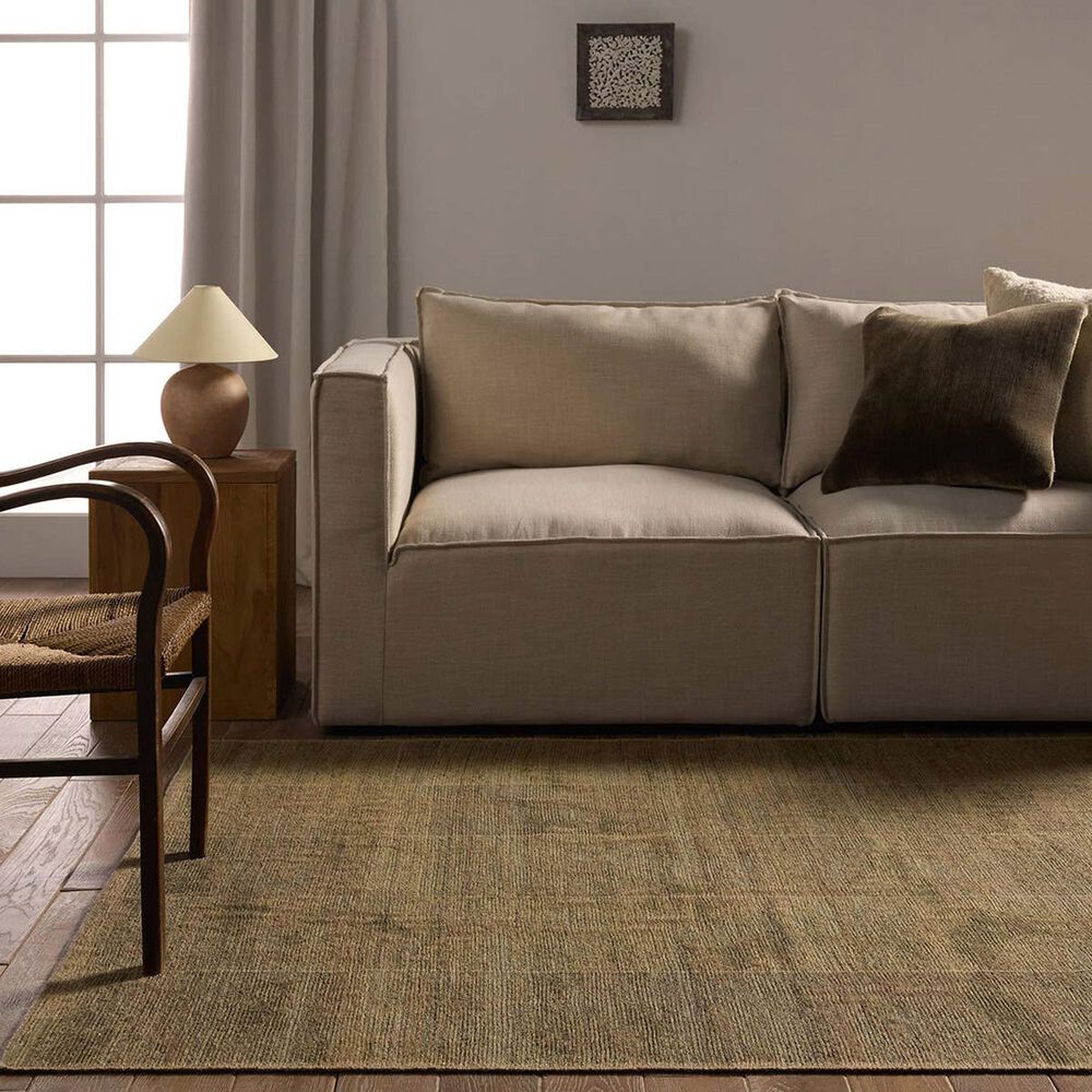 Jaipur Edage Saith 4&#39; x 6&#39; Petrified Oak, Cub, Sepia Tint, Malt Ball and Kelp Area Rug, , large