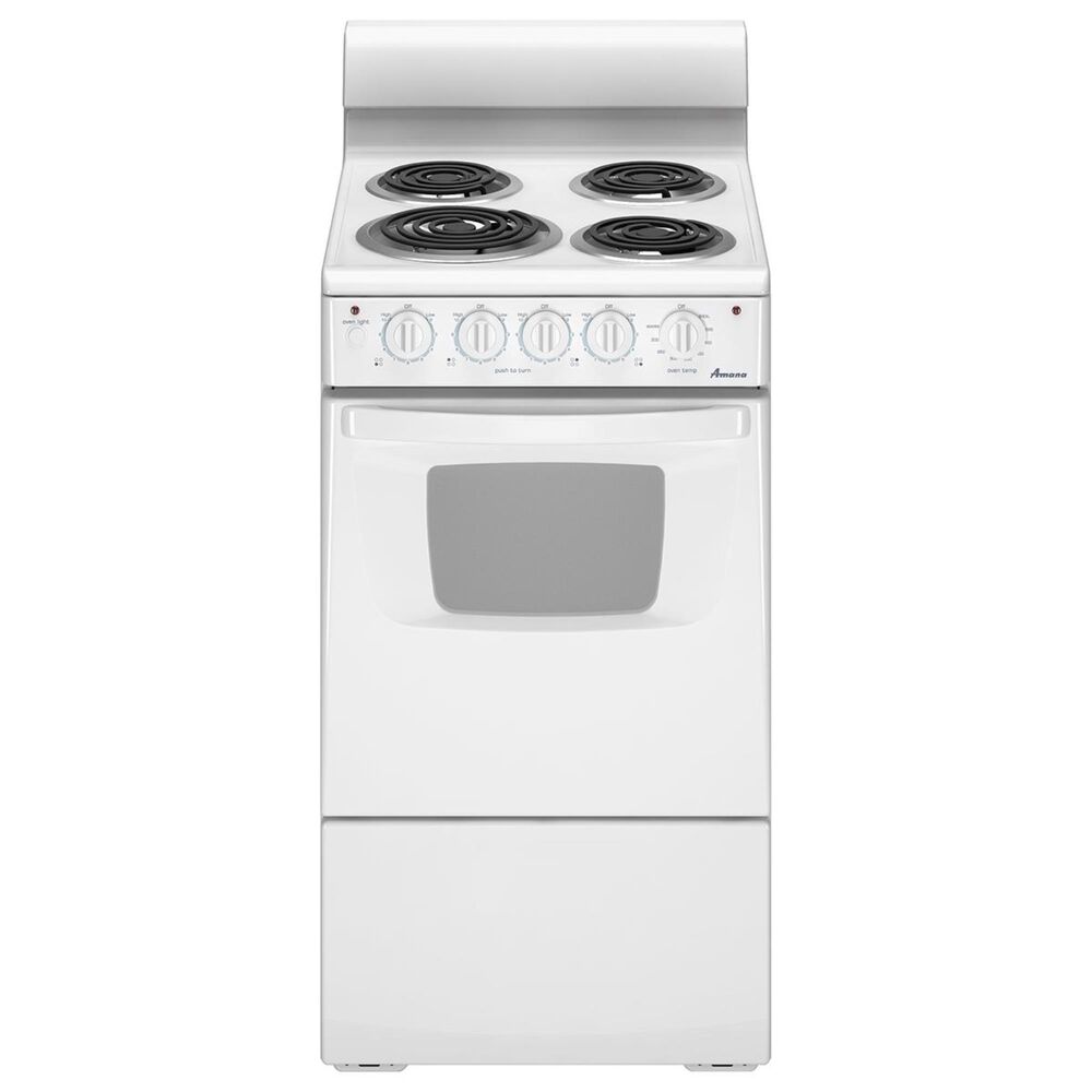 Amana 20" Freestanding Electric Range in White, , large