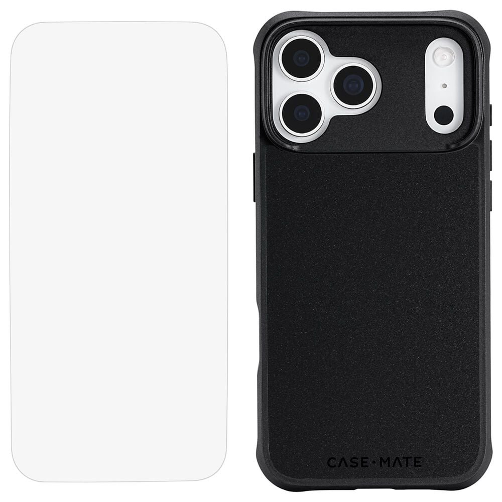 Case-Mate Protection Pack Tough MagSafe Case and Glass Screen Protector for iPhone 17 Pro Max in Black, , large