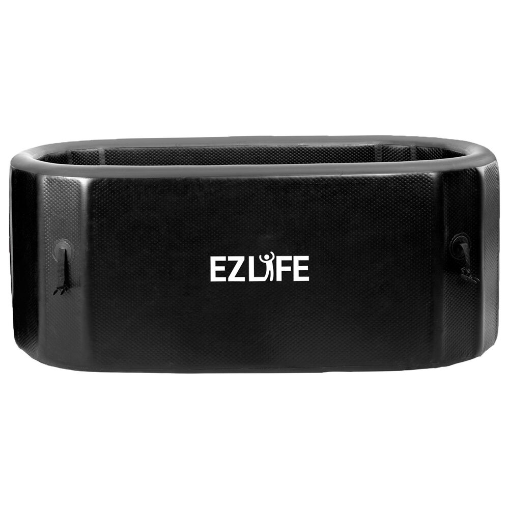 EZlife 1-Person 0.5HP Hot/Cold Chiller with 125cm Inflatable Cold Plunge in Black, , large
