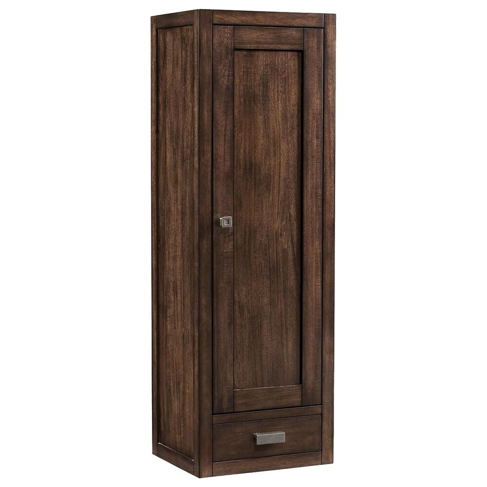 James Martin Addison 12" Petite Tower Hutch - Right in Mid Century Acacia, , large