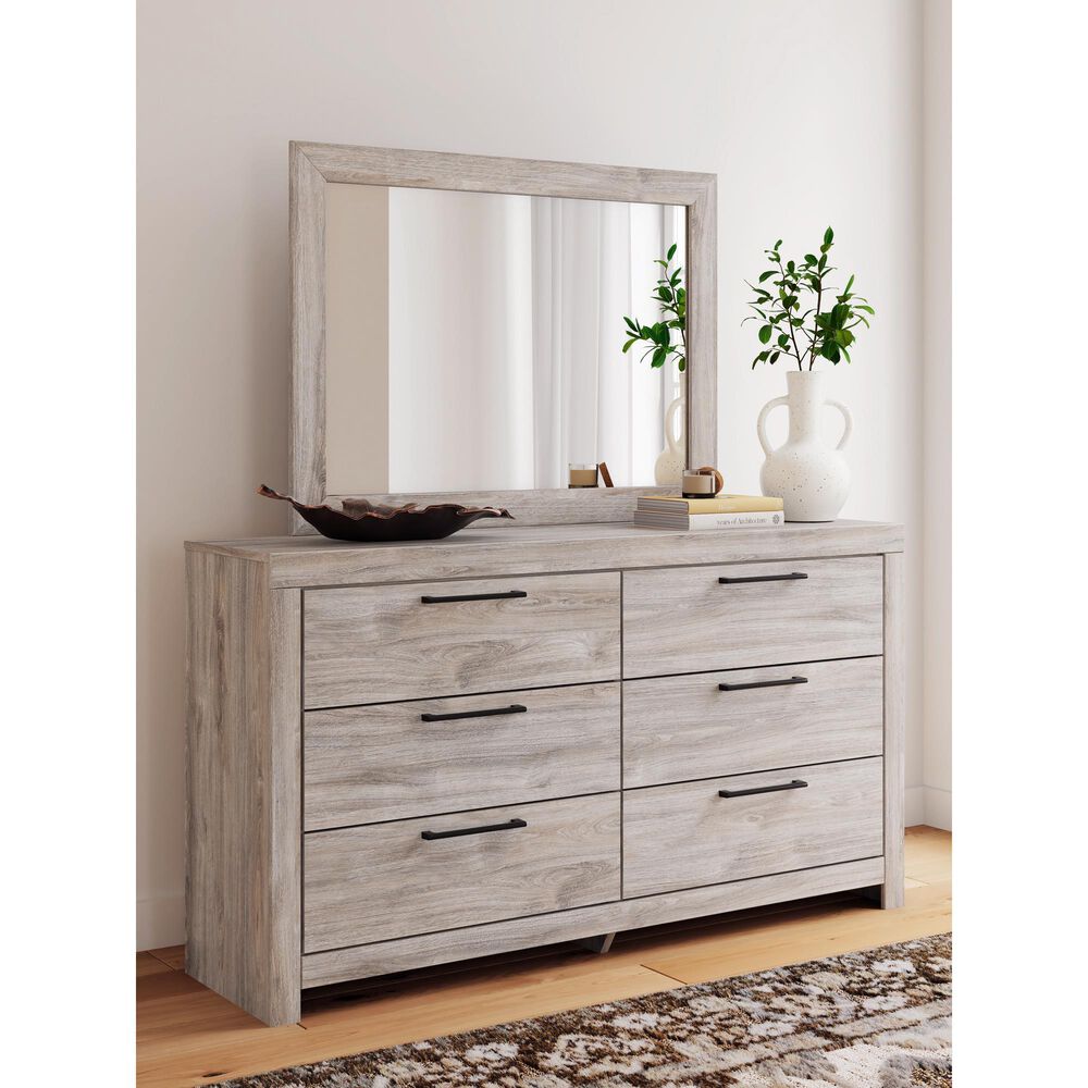 Ashley Broachmyn 6-Drawer Dresser Only in Light Gray, , large