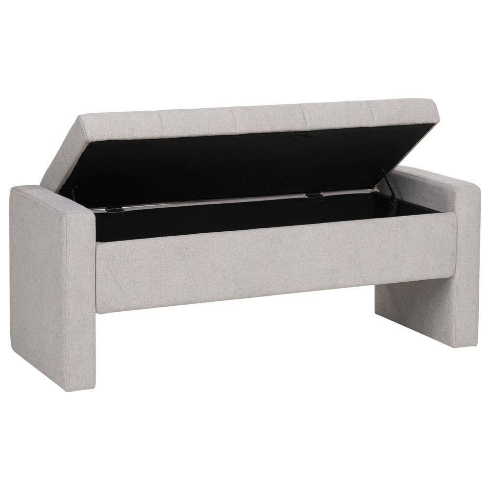 Ashley Akselman Storage Bench in Gray, , large