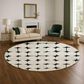 Dalyn Rug Company The Reserve TR16 Black 8" Round Indoor/Outdoor Area Rug, , large