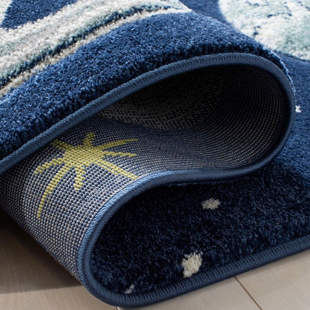 Safavieh Carousel CRK103 9&#39; x 12&#39; Navy and Ivory Kids  Area Rug, , large