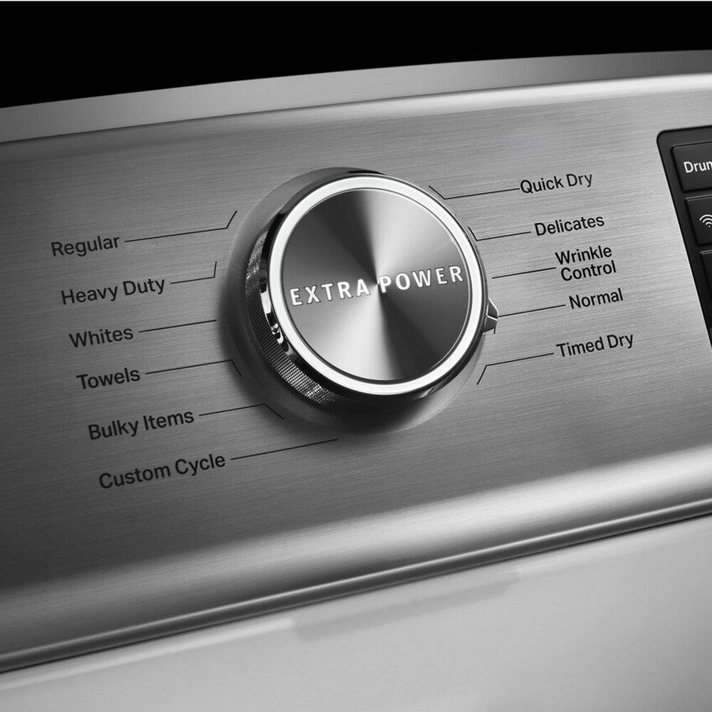 Maytag 7.4 Cu. Ft. Front Load Gas Dryer Smart Capable with Extra Power Button in White, , large