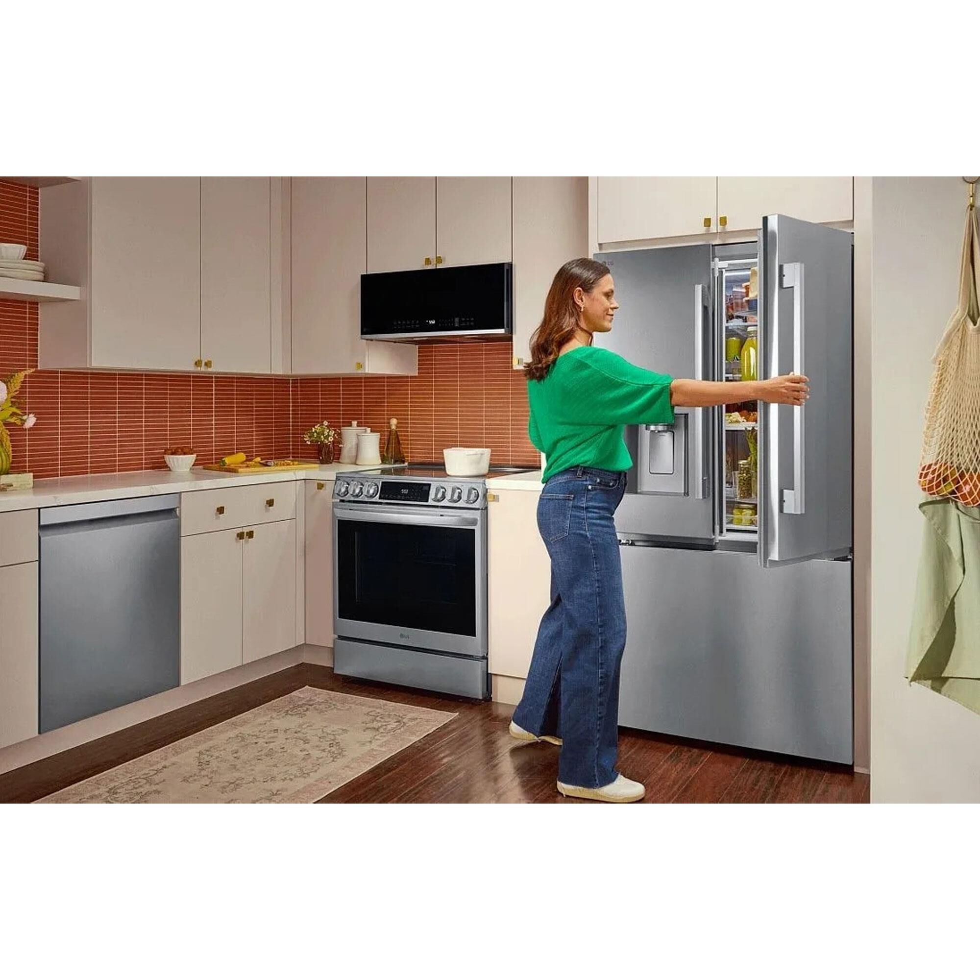 LG 23.7 Cu. Ft. 3-Door French Door Refrigerator with Zero