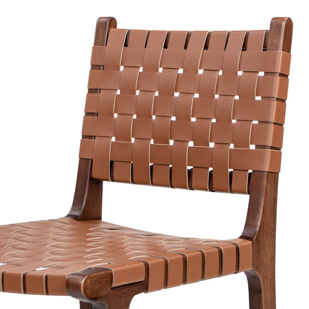 Jennifer Taylor Home Andre 26" Counter Stool with Pecan Brown Cushion in Natural Brown, , large