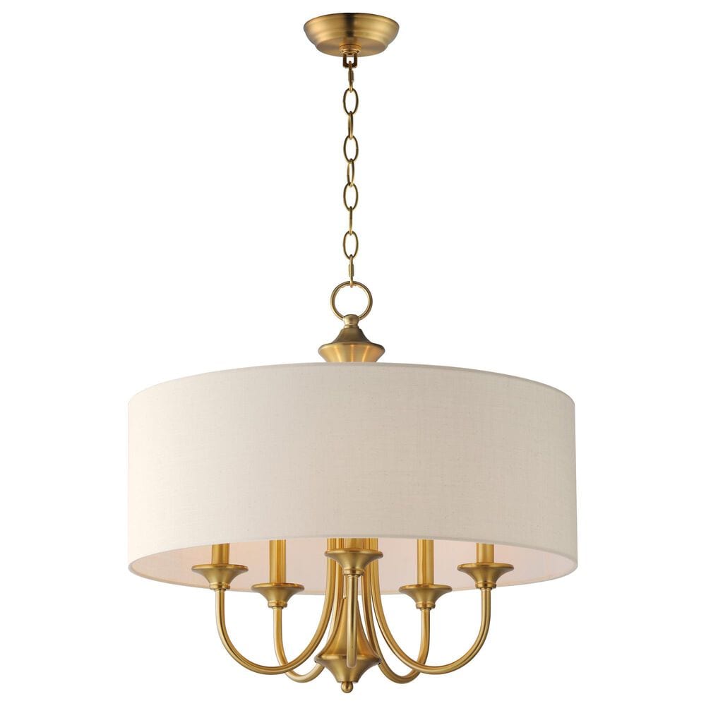 Maxim Lighting Bongo 5-Light Pendant in Natural Aged Brass, , large