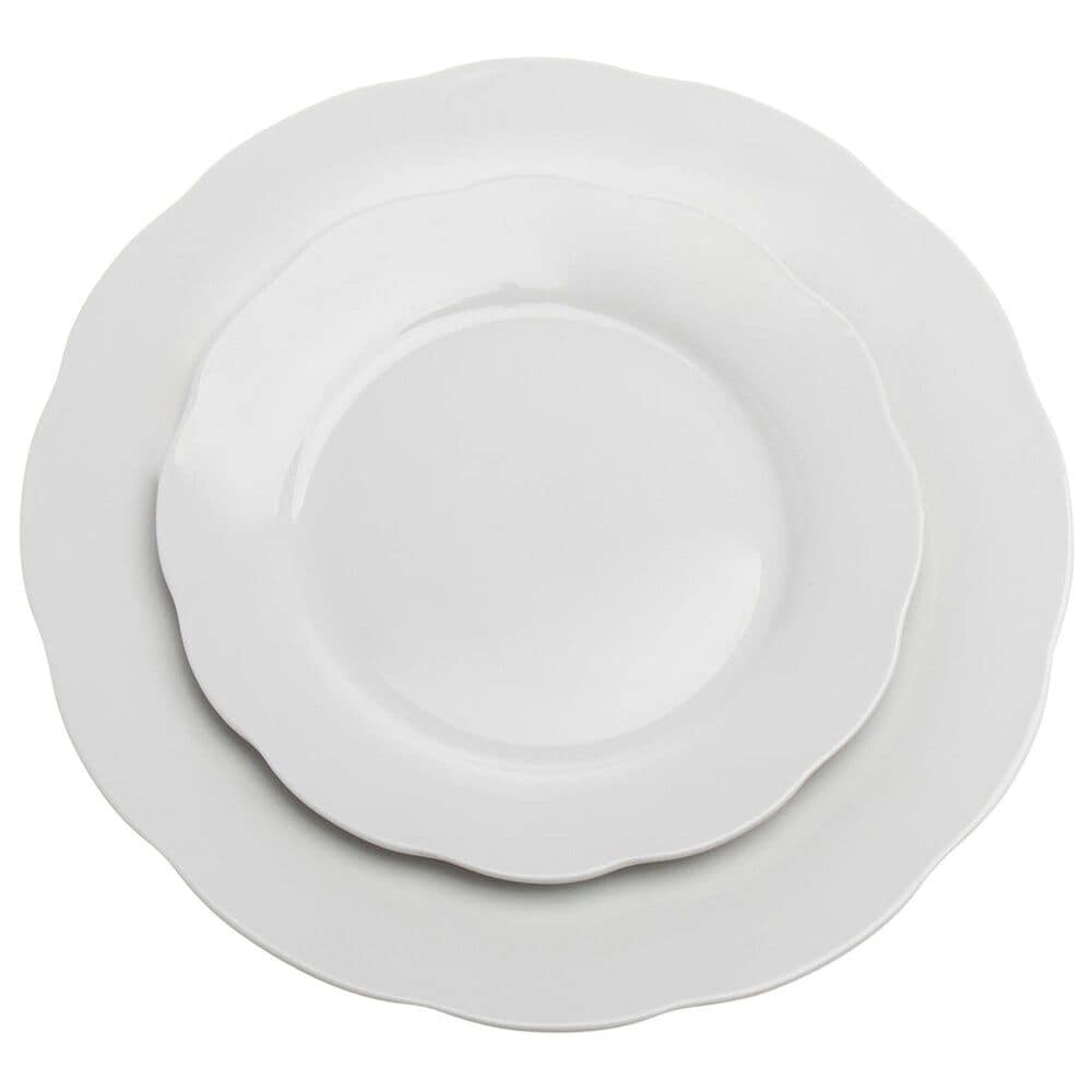 Godinger Silver Inglenook 16-Piece Porcelain Dinnerware Set in White, , large