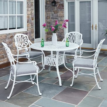Homestyles Capri 5-Piece 42 in Dining Set in White, , large