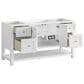 James Martin Vanities Breckenridge 60" Single Bathroom Vanity in Bright White with 3 cm Ethereal Noctis Quartz Top and Rectangular Sink, , large