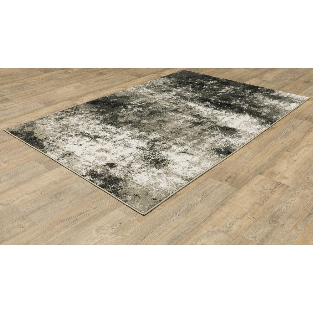 Oriental Weavers Venice Rimini 6&#39;7&quot; x 9&#39;2&quot; Charcoal and Beige Area Rug, , large