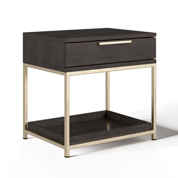 37B Artezia Rebel Nightstand in Brushed Gold and Charcoal Grey, , large