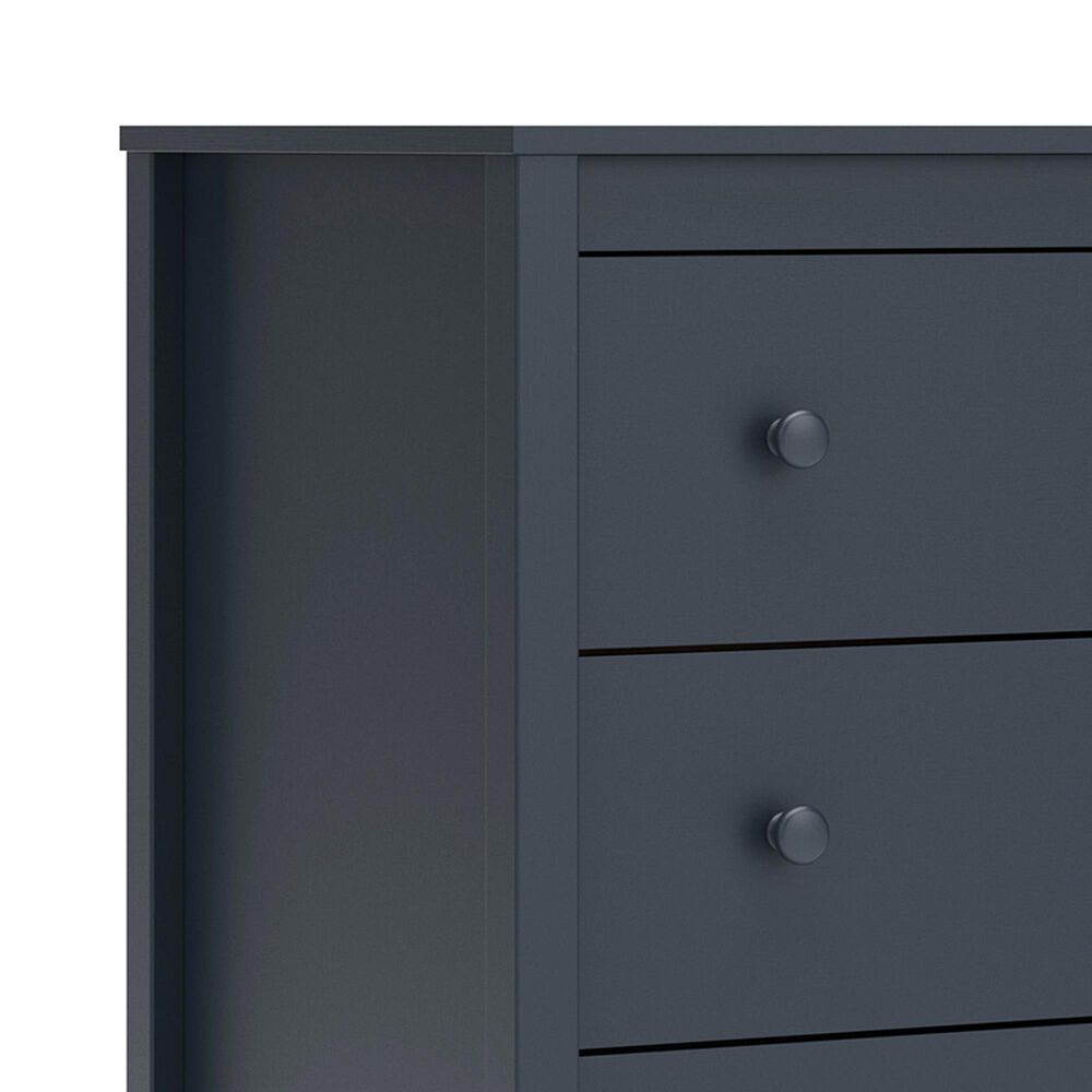 Ashley Simmenfort 5-Drawer Chest in Matte Navy Blue, , large