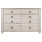 Ashley Willowton 6 Drawer Dresser in White Washed Finish, , large